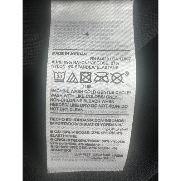 Old Navy Womens Black Flare Trousers Stretch Rayon Blend Size 4 - Picture 9 of 15